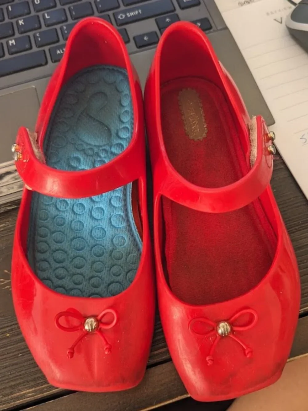 Genuine MINI MELISSA Mary Jane Red Size 10 Shoes
